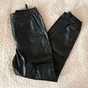 Faux Leather Jeans